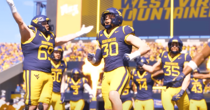 EA Sports College Football 26 West Virginia entrance
